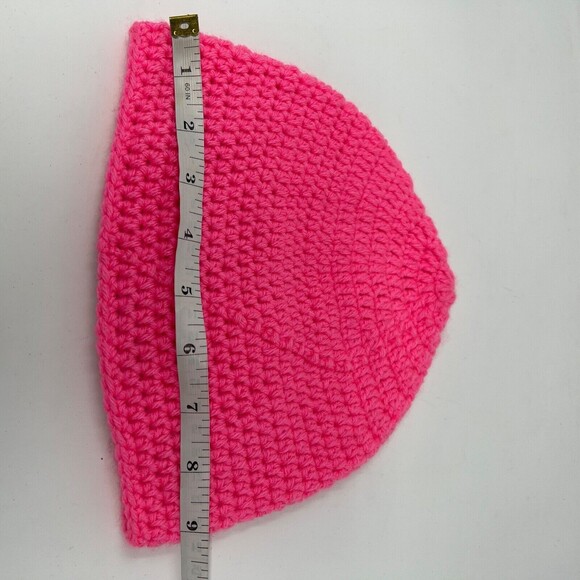 Hand Knit Pink Among Us Inspired Beanie for Kids - Picture 5 of 5
